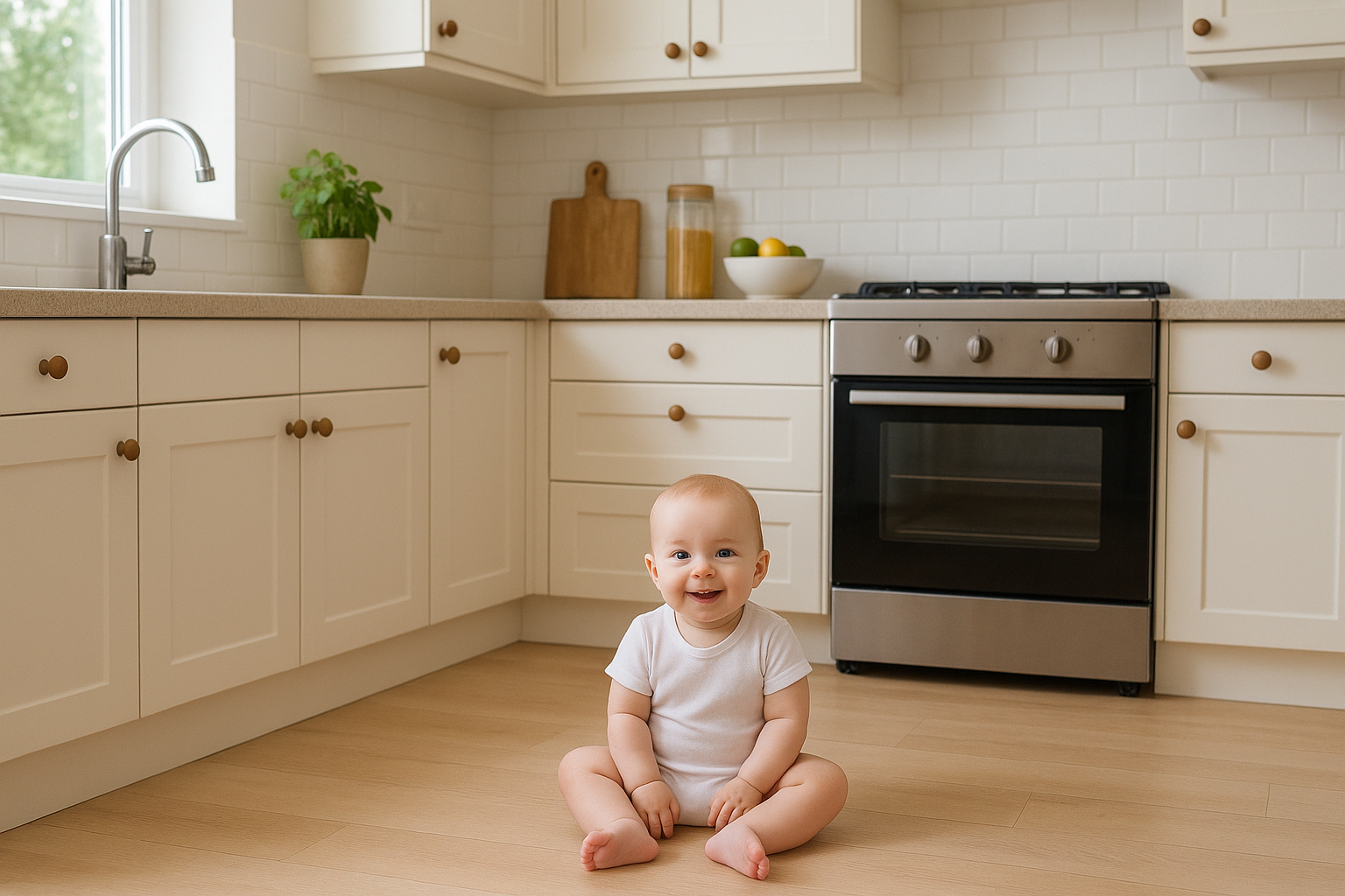Cuisine et sécurité bébé : transformer la pièce la plus dangereuse en espace sûr