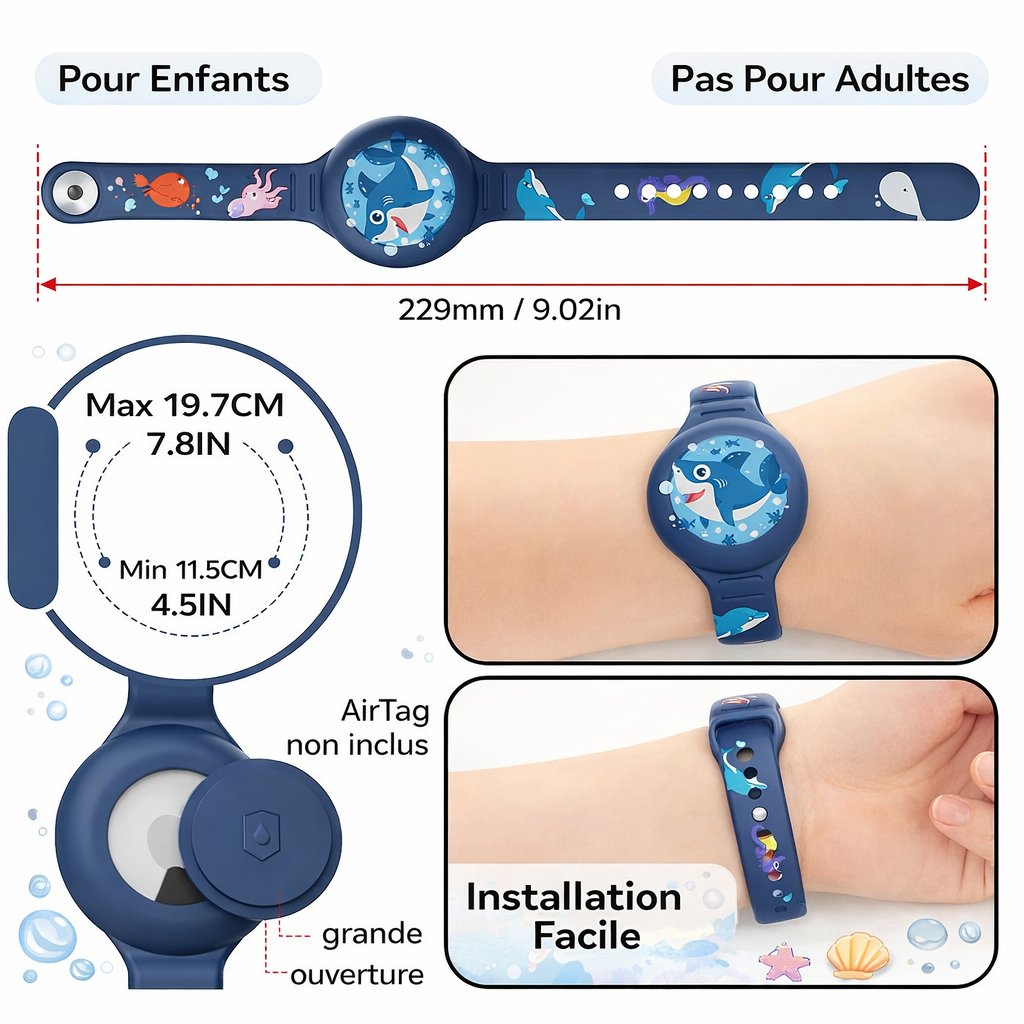 Bracelet silicone pour Airtag