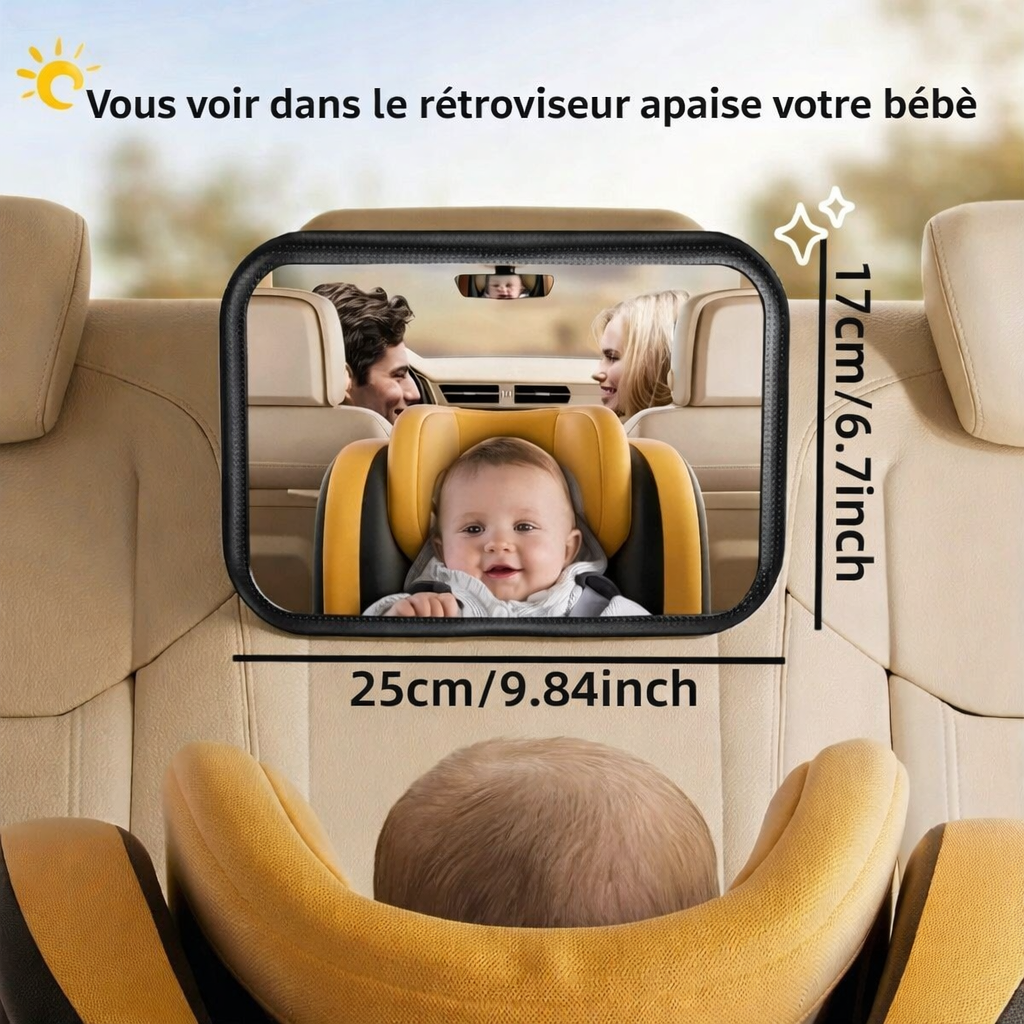 Rétroviseur auto pour bébé