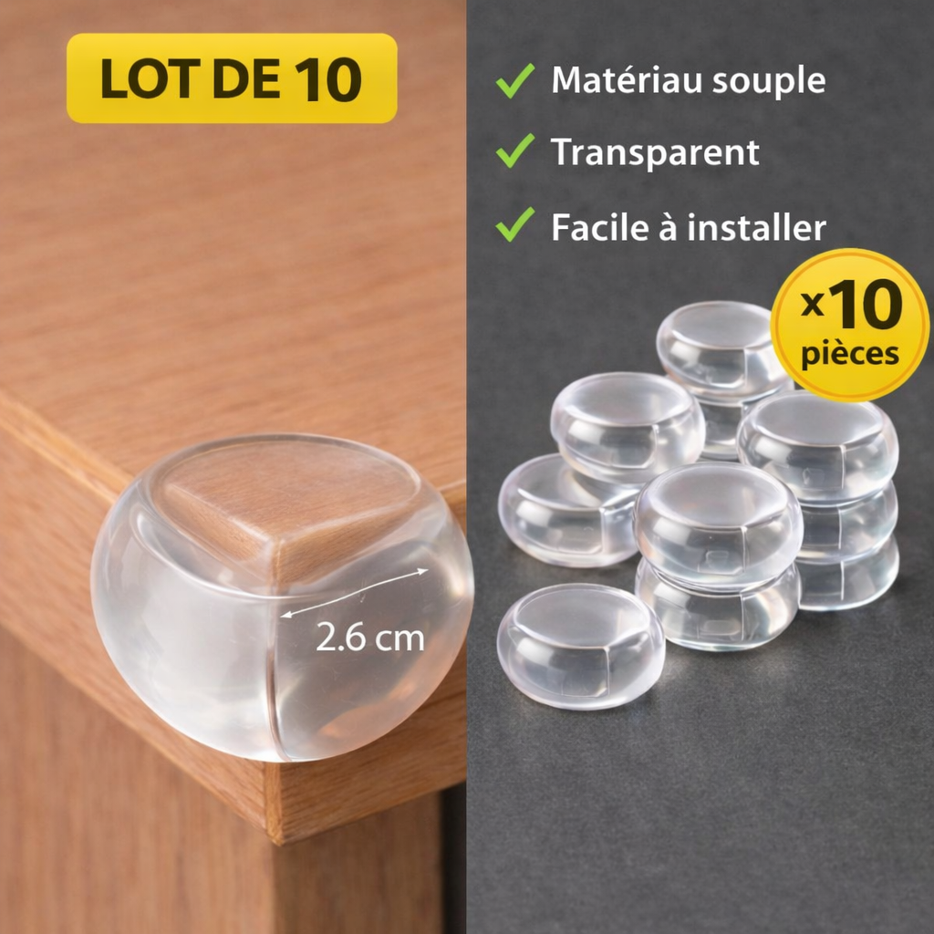 Protèges en silicone X10 (coins)