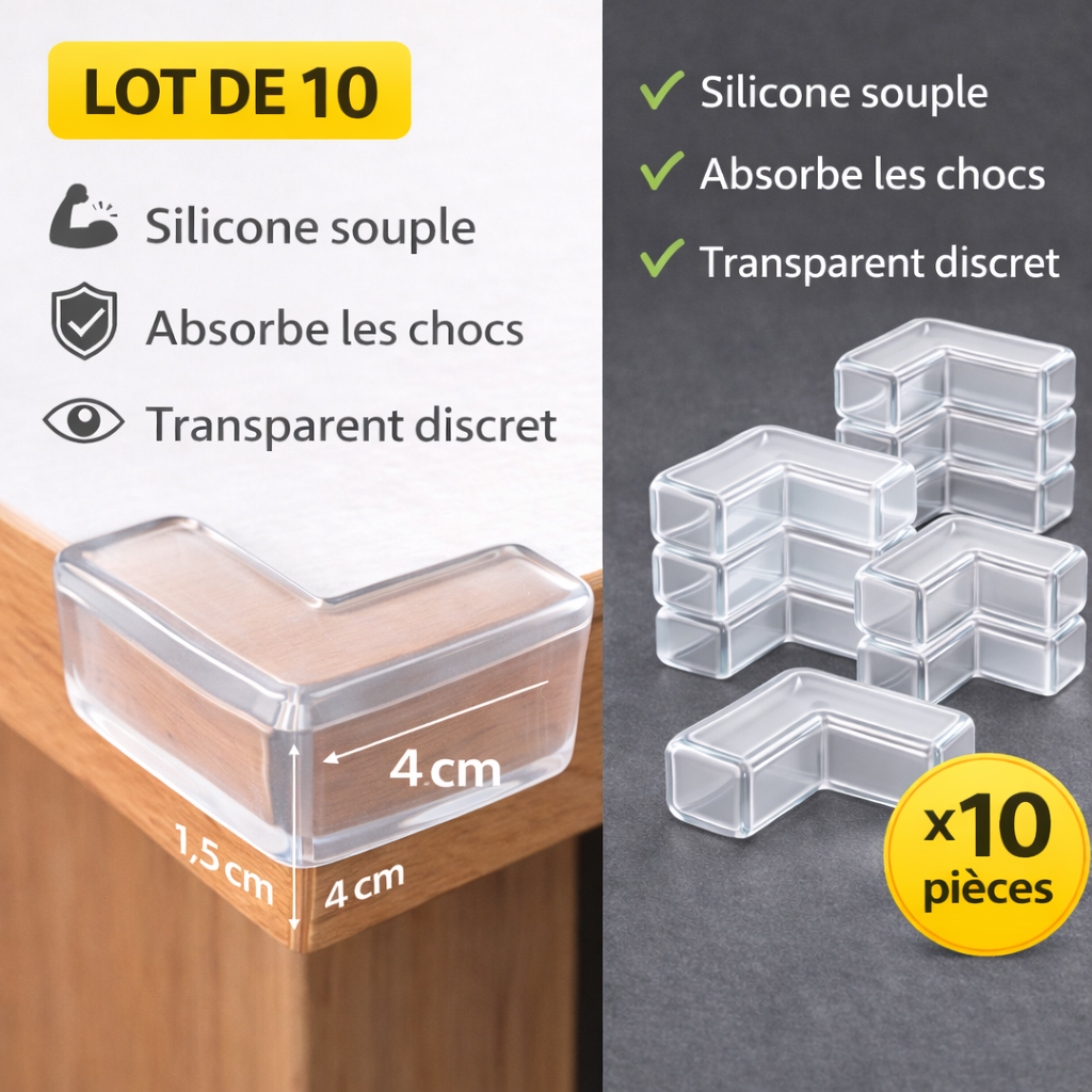 Protèges en silicone X10 (coins)