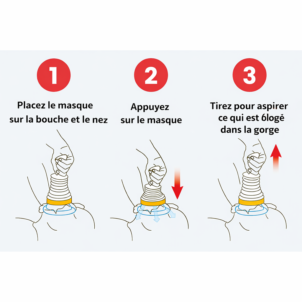 Kit de sauvetage anti étouffement (enfant/adulte)