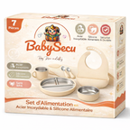 Set d'alimentation 7 pièces  (acier inoxydable et Silicone)