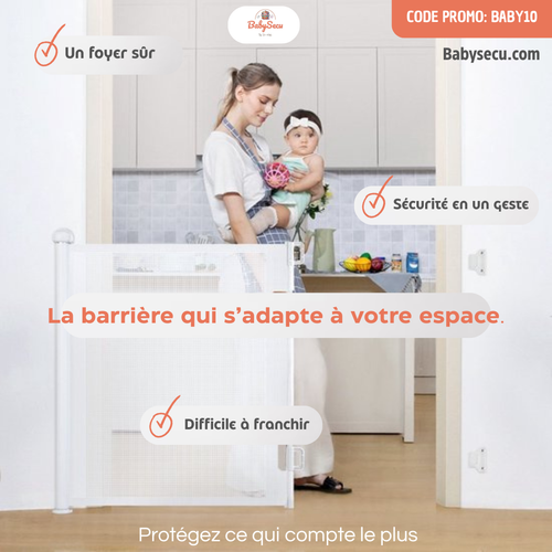 Barrière de sécurité rétractable 180cm