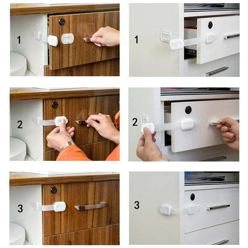Verrous de sécurité pour tiroirs et placards BabySecu