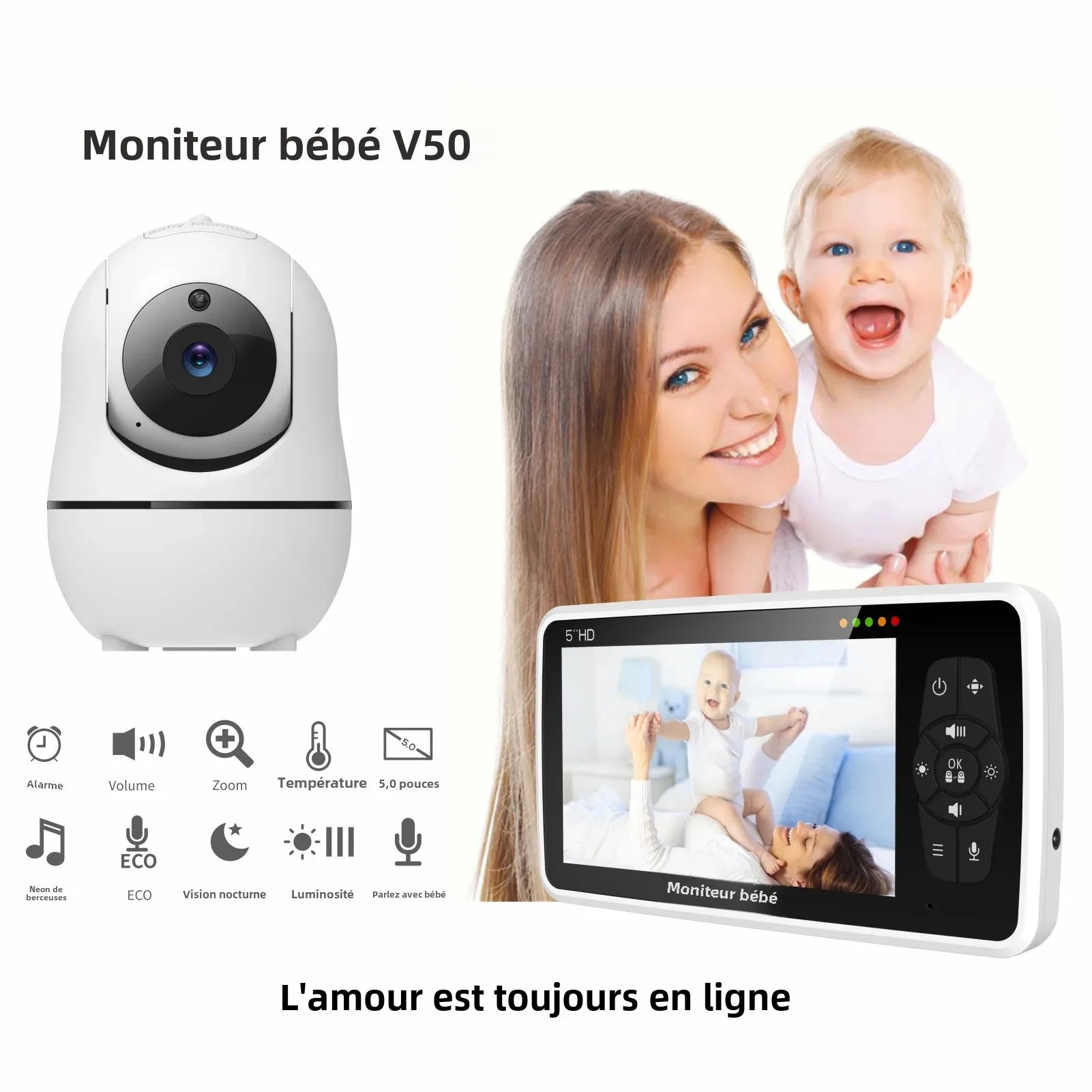 Moniteur vidéo bébé - BabySecu