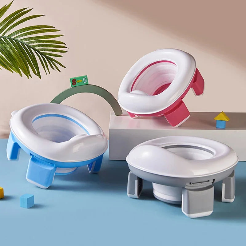 Siège Pliable 3-en-1 de Voyage pour Bébé – Toilette Portable & Hygiénique BabySecu
