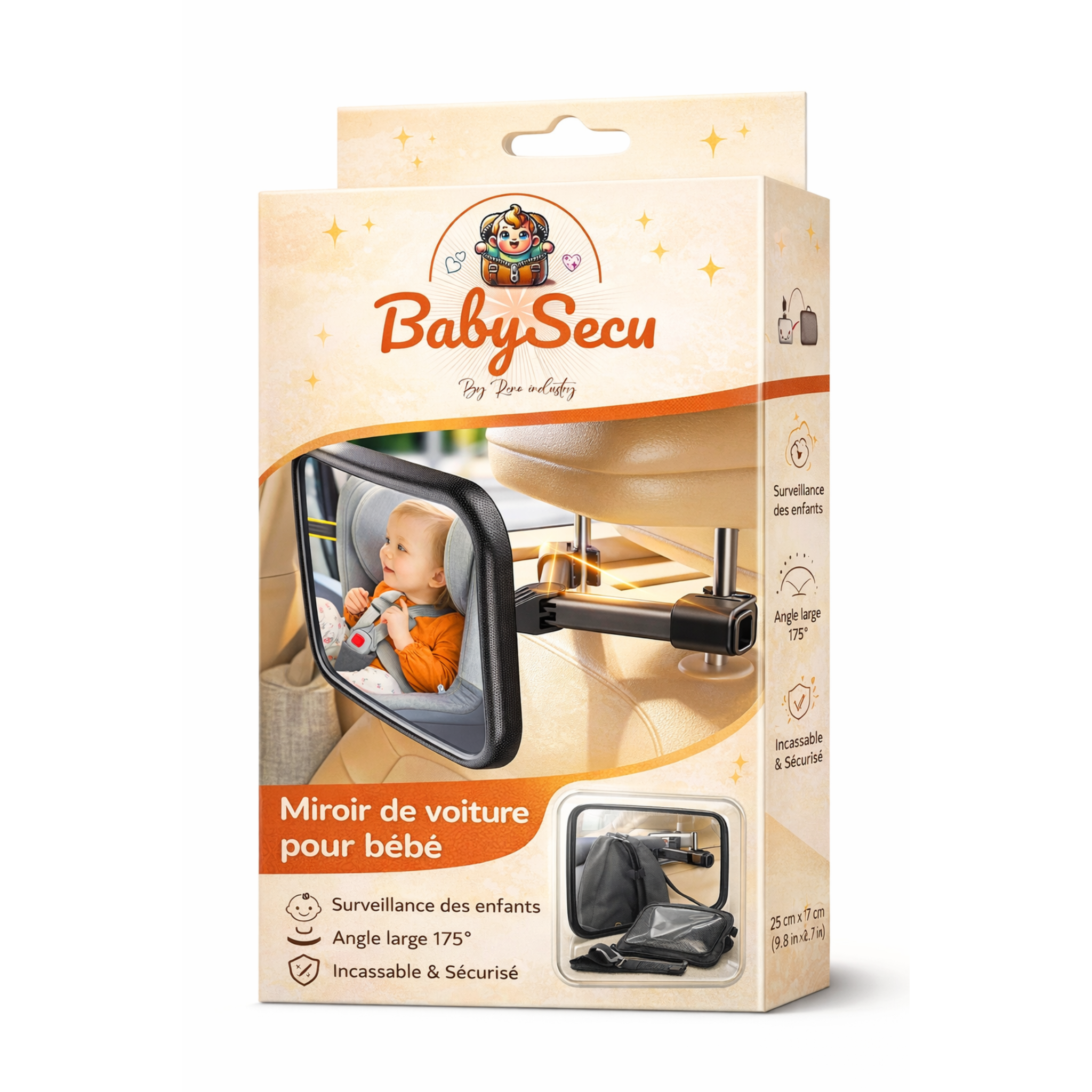 Rétroviseur auto pour bébé