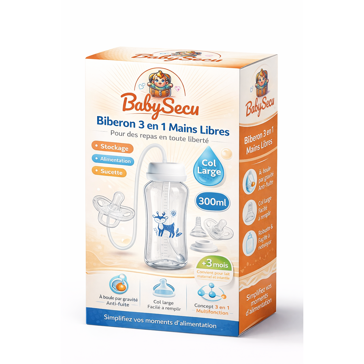 Biberon 3 en 1 (300ML)